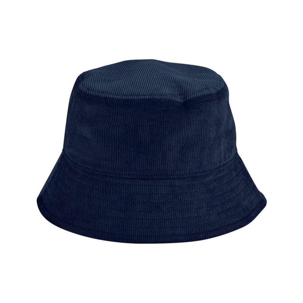 Beechfield EarthAware Cord Natural Bucket Hat / Oxford Navy